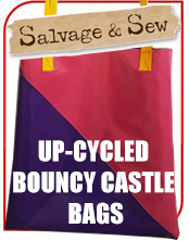 Up-cycled Bouncy Castle Bags